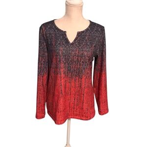 Red and Blue Patterned top